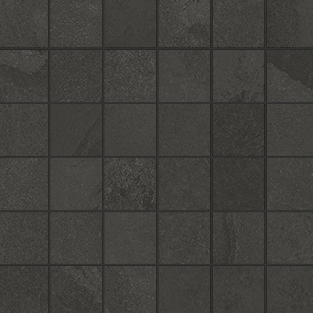 Unicom Starker Brazilian Slate Rail Black Mozaiek 30x30cm